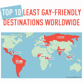 Top 10 least gay-friendly holiday destinations worldwide